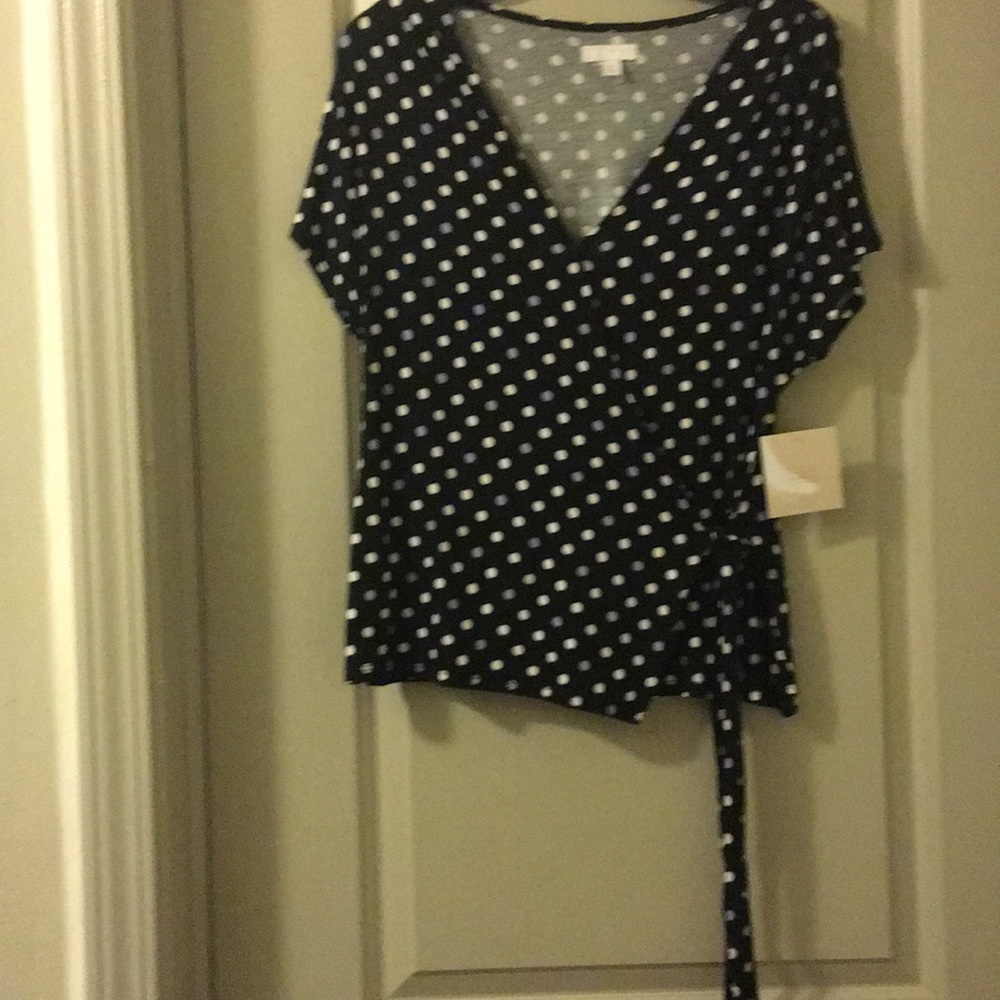 14th & Union Poka Dot Blouse